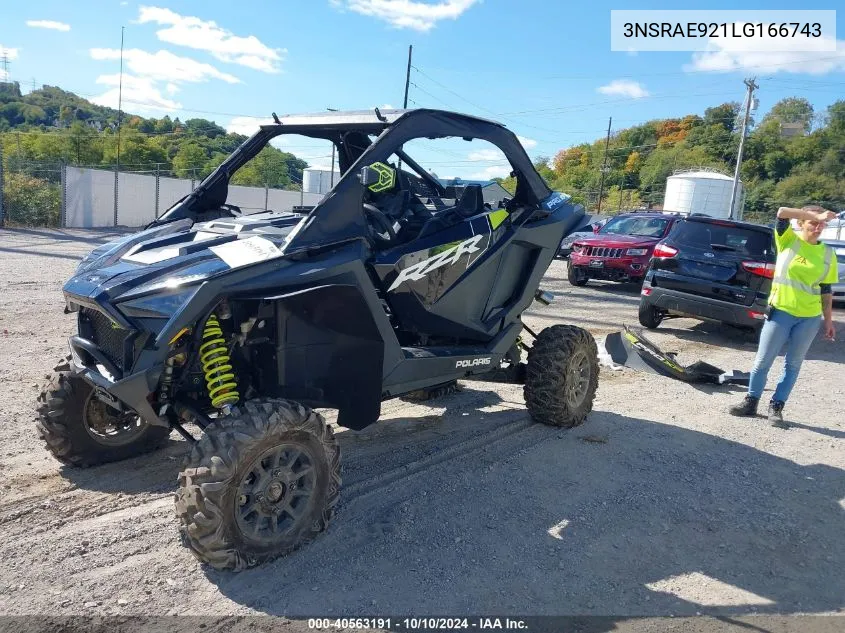 2020 Polaris Rzr Pro Xp Sport VIN: 3NSRAE921LG166743 Lot: 40563191