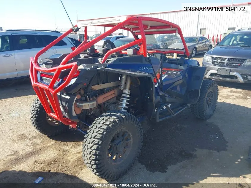 2021 Polaris Rzr Xp 1000 Premium VIN: 3NSNAK991MF584172 Lot: 40471021