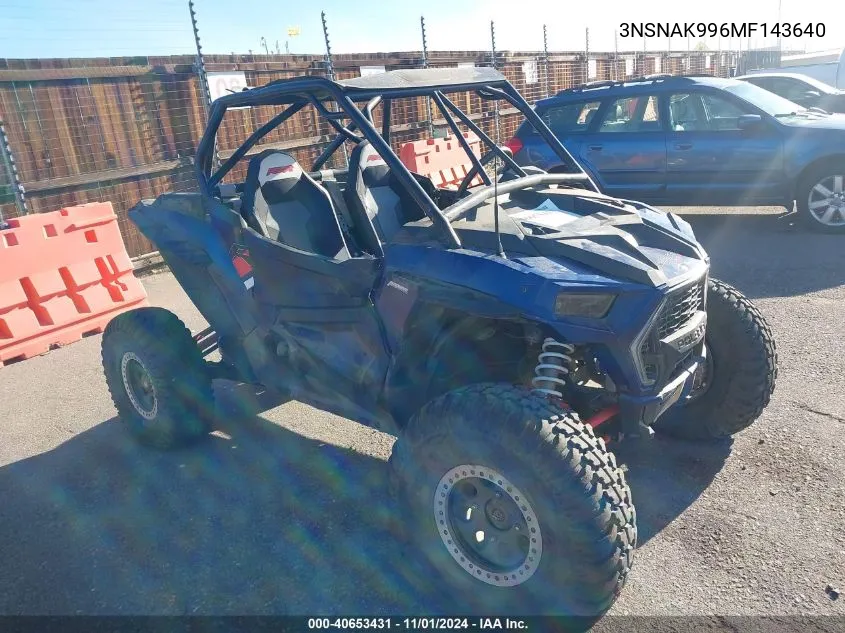 2021 Polaris Rzr Xp 1000 Premium VIN: 3NSNAK996MF143640 Lot: 40653431