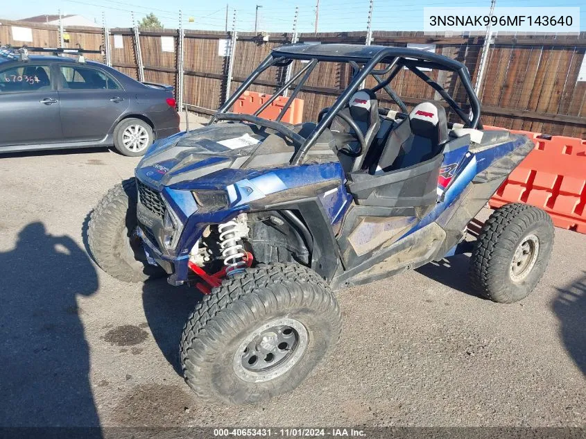 2021 Polaris Rzr Xp 1000 Premium VIN: 3NSNAK996MF143640 Lot: 40653431