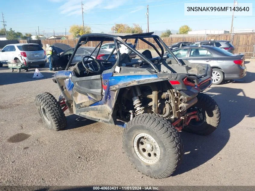 2021 Polaris Rzr Xp 1000 Premium VIN: 3NSNAK996MF143640 Lot: 40653431