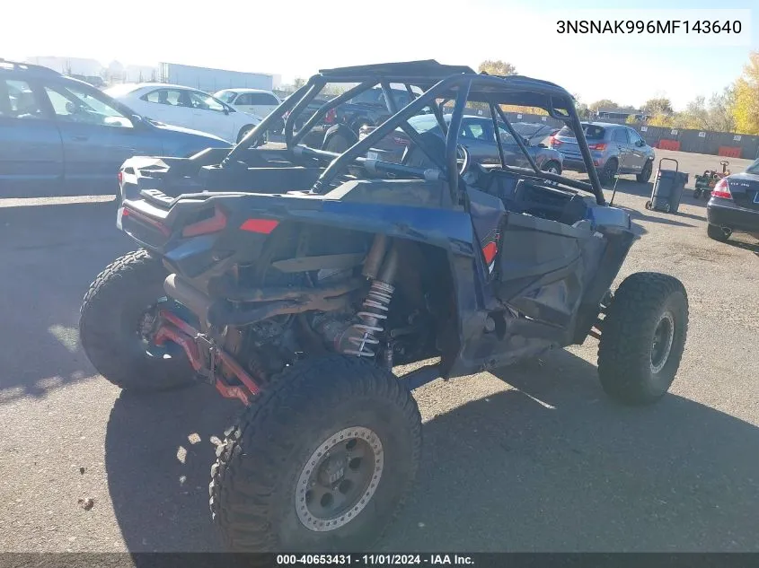 2021 Polaris Rzr Xp 1000 Premium VIN: 3NSNAK996MF143640 Lot: 40653431