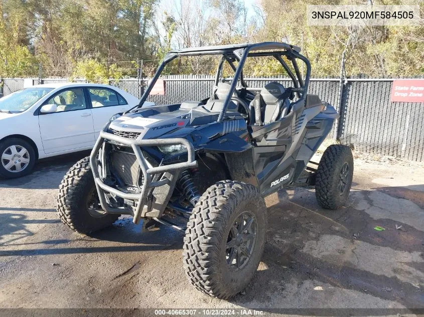 2021 Polaris Rzr Turbo S VIN: 3NSPAL920MF584505 Lot: 40665307