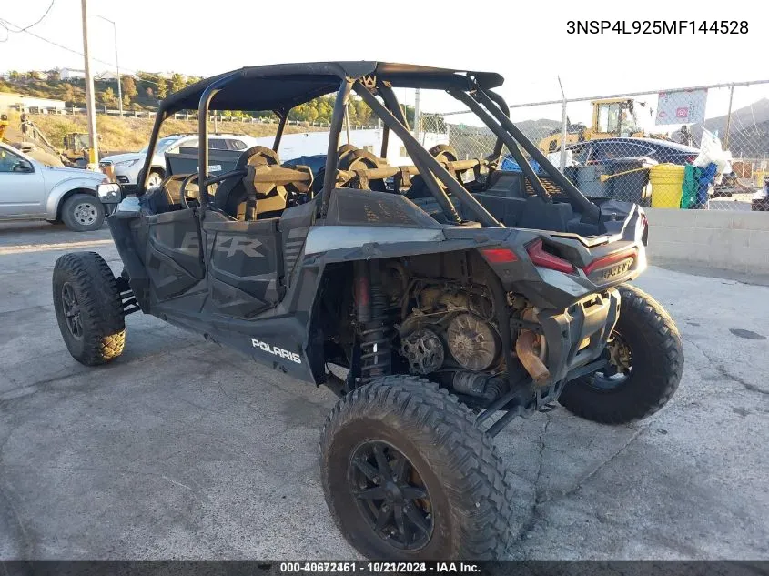 2021 Polaris Rzr Turbo S 4 VIN: 3NSP4L925MF144528 Lot: 40672461