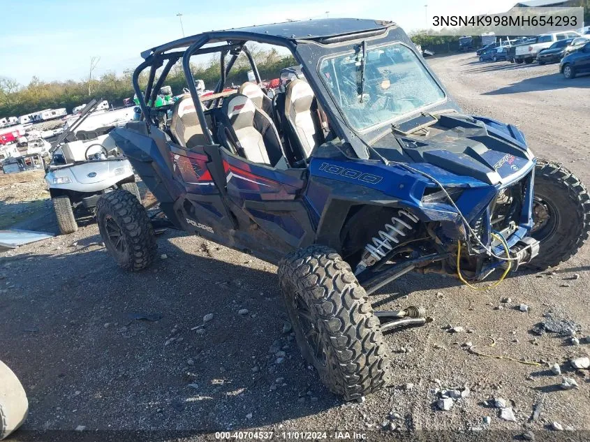 2021 Polaris Rzr Xp 4 1000 Premium VIN: 3NSN4K998MH654293 Lot: 40704537