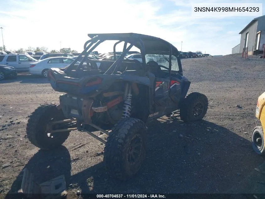 2021 Polaris Rzr Xp 4 1000 Premium VIN: 3NSN4K998MH654293 Lot: 40704537