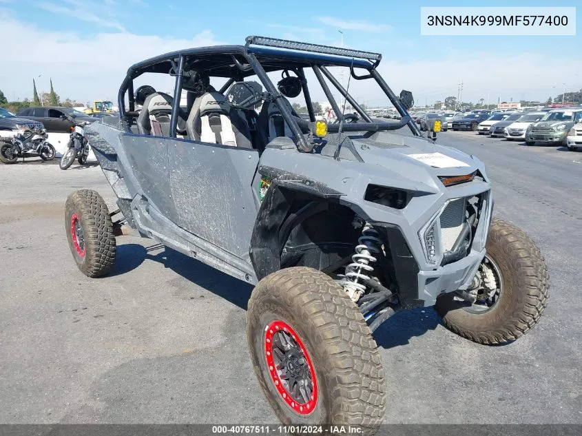 2021 Polaris Rzr Xp 4 1000 Premium VIN: 3NSN4K999MF577400 Lot: 40767511