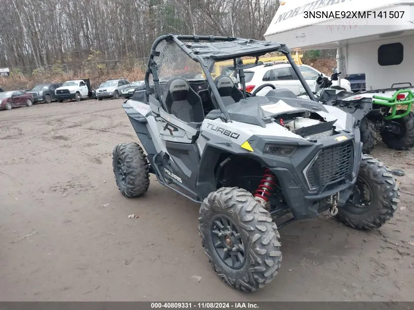 2021 Polaris Rzr Xp Turbo VIN: 3NSNAE92XMF141507 Lot: 40809331