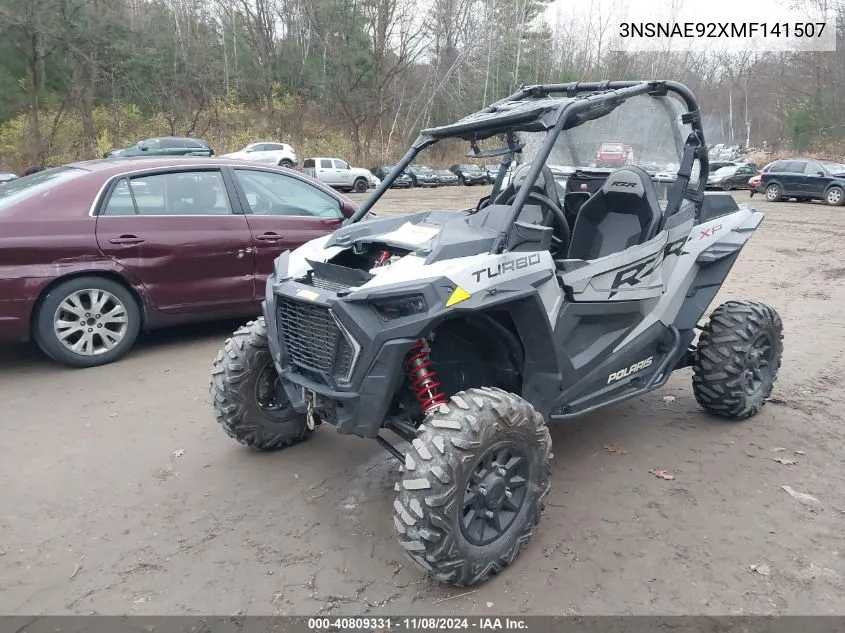 2021 Polaris Rzr Xp Turbo VIN: 3NSNAE92XMF141507 Lot: 40809331