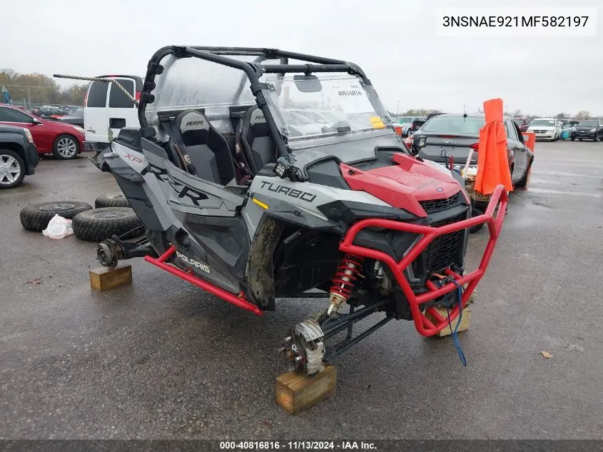 2021 Polaris Rzr Xp Turbo VIN: 3NSNAE921MF582197 Lot: 40816816