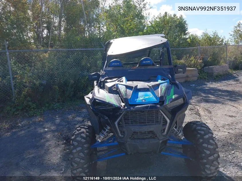 2022 Polaris Rzr Xp 1000 Premium VIN: 3NSNAV992NF351937 Lot: 12116149