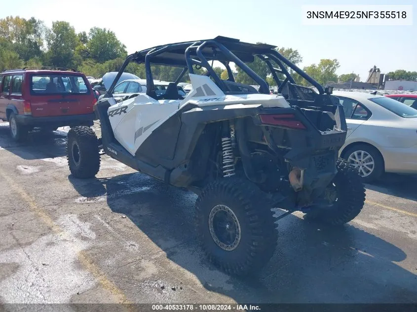 2022 Polaris Rzr Pro Xp 4 Sport VIN: 3NSM4E925NF355518 Lot: 40533178