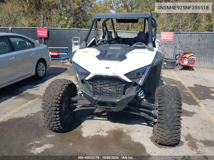 2022 Polaris Rzr Pro Xp 4 Sport VIN: 3NSM4E925NF355518 Lot: 40533178