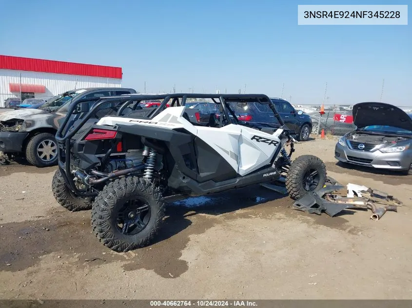 2022 Polaris Rzr Pro Xp 4 Sport VIN: 3NSR4E924NF345228 Lot: 40662764