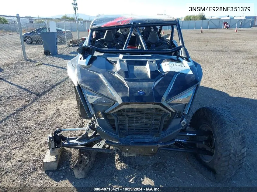 2022 Polaris Rzr Pro Xp 4 Sport VIN: 3NSM4E928NF351379 Lot: 40713421