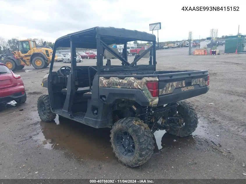 2022 Polaris Rzr Trail S 1000 Premium VIN: 4XAASE993N8415152 Lot: 40758392