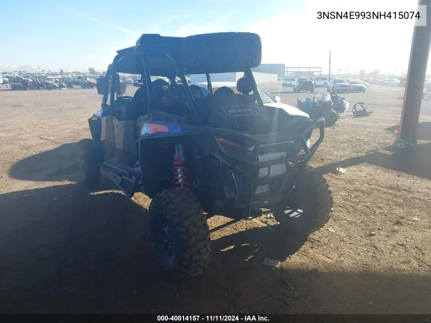 2022 Polaris Rzr Xp 4 1000 VIN: 3NSN4E993NH415074 Lot: 40814157