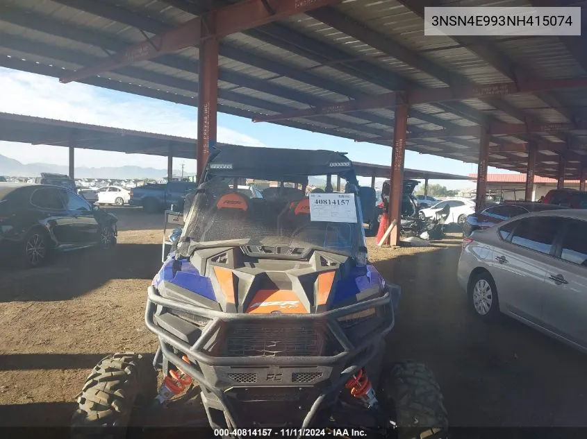 2022 Polaris Rzr Xp 4 1000 VIN: 3NSN4E993NH415074 Lot: 40814157