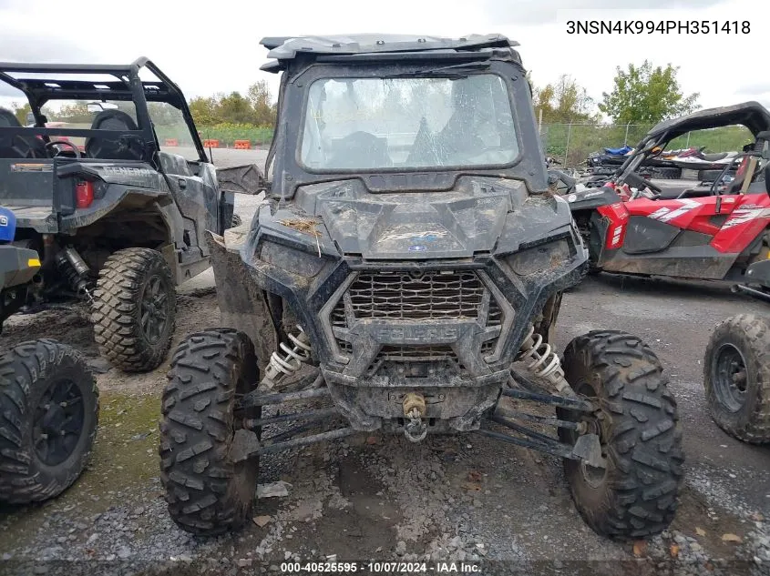 2023 Polaris Rzr Xp 4 1000 Premium VIN: 3NSN4K994PH351418 Lot: 40525595