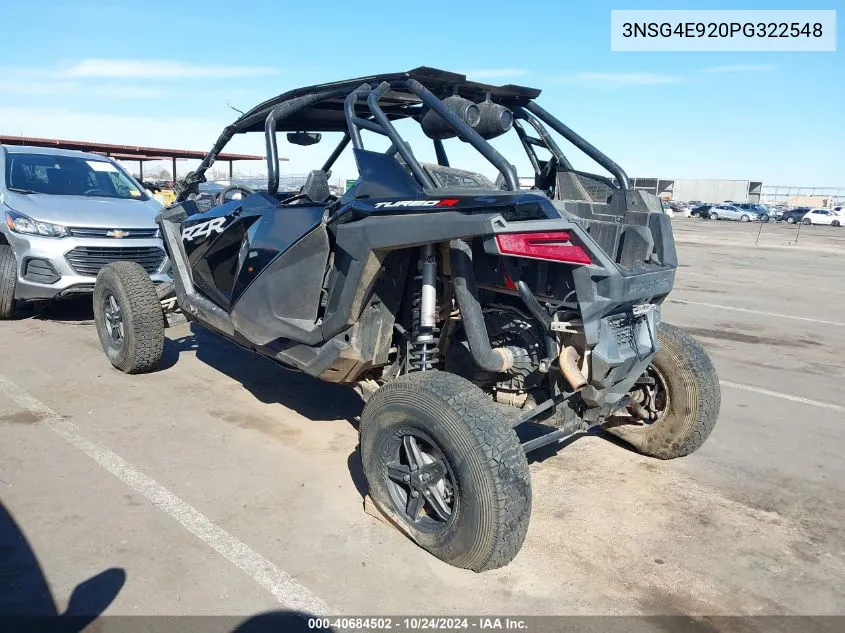 2023 Polaris Rzr Turbo R 4 Sport VIN: 3NSG4E920PG322548 Lot: 40684502