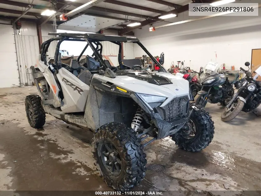 2023 Polaris Rzr Pro Xp 4 Sport VIN: 3NSR4E926PF291806 Lot: 40733132