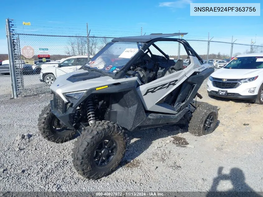 2023 Polaris Rzr Pro Xp Sport VIN: 3NSRAE924PF363756 Lot: 40827072