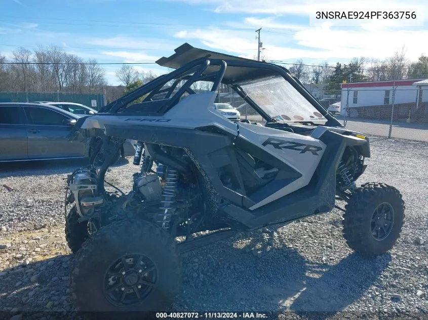 2023 Polaris Rzr Pro Xp Sport VIN: 3NSRAE924PF363756 Lot: 40827072