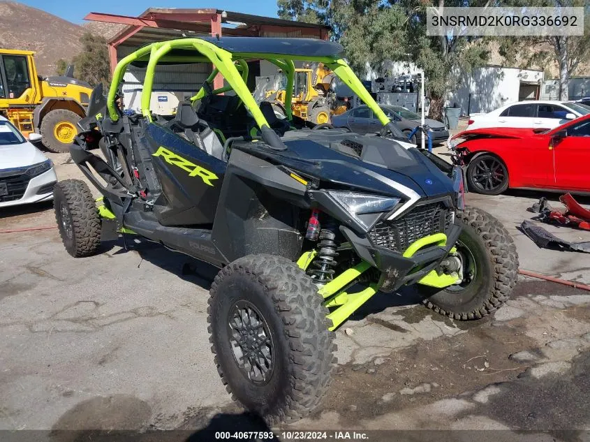 2024 Polaris Rzr Pro R 4 Ultimate VIN: 3NSRMD2K0RG336692 Lot: 40677593