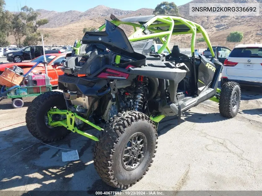 2024 Polaris Rzr Pro R 4 Ultimate VIN: 3NSRMD2K0RG336692 Lot: 40677593