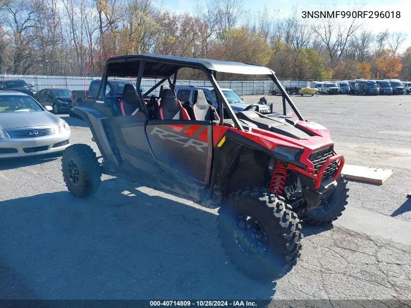 2024 Polaris Rzr Xp 4 1000 Ultimate VIN: 3NSNMF990RF296018 Lot: 40714809