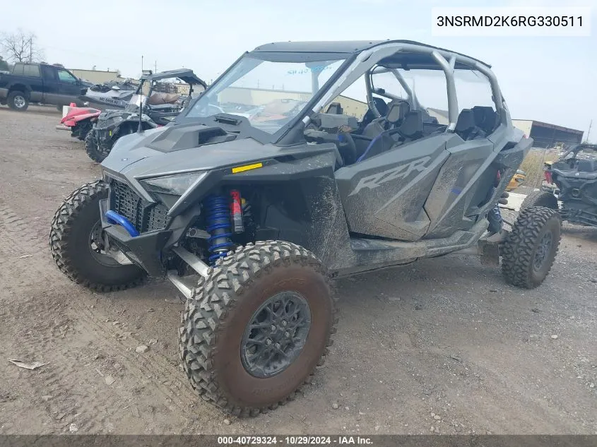 2024 Polaris Rzr Pro R 4 Ultimate VIN: 3NSRMD2K6RG330511 Lot: 40729324