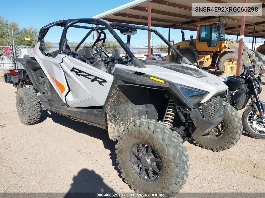 2024 Polaris Rzr Pro Xp 4 Sport VIN: 3NSR4E92XRG066298 Lot: 40862519