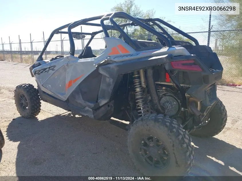 2024 Polaris Rzr Pro Xp 4 Sport VIN: 3NSR4E92XRG066298 Lot: 40862519