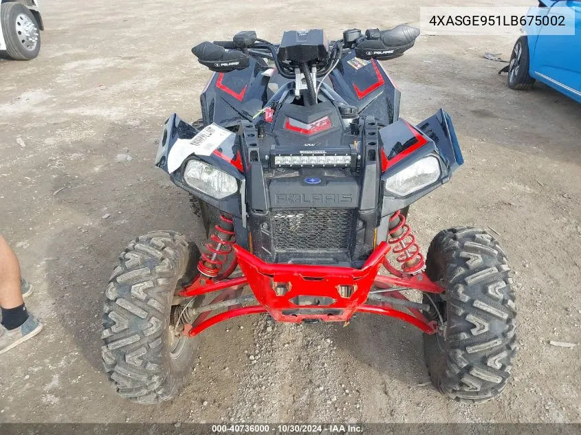 2020 Polaris Scrambler Xp 1000 S VIN: 4XASGE951LB675002 Lot: 40736000