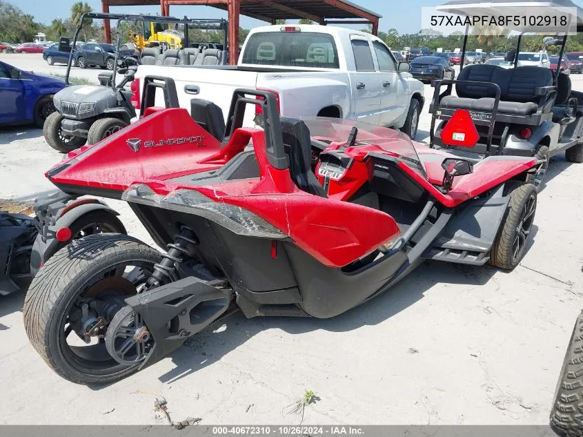 2015 Polaris Slingshot Sl VIN: 57XAAPFA8F5102918 Lot: 40672310