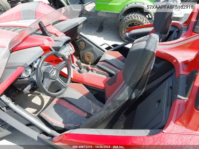 2015 Polaris Slingshot Sl VIN: 57XAAPFA8F5102918 Lot: 40672310