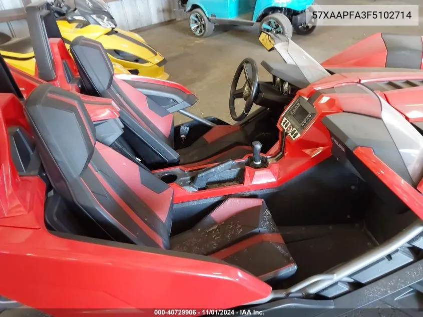 2015 Polaris Slingshot Sl VIN: 57XAAPFA3F5102714 Lot: 40729906