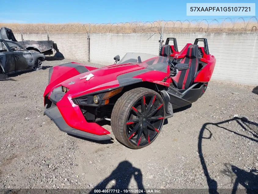 2016 Polaris Slingshot Sl VIN: 57XAAPFA1G5107721 Lot: 40577712