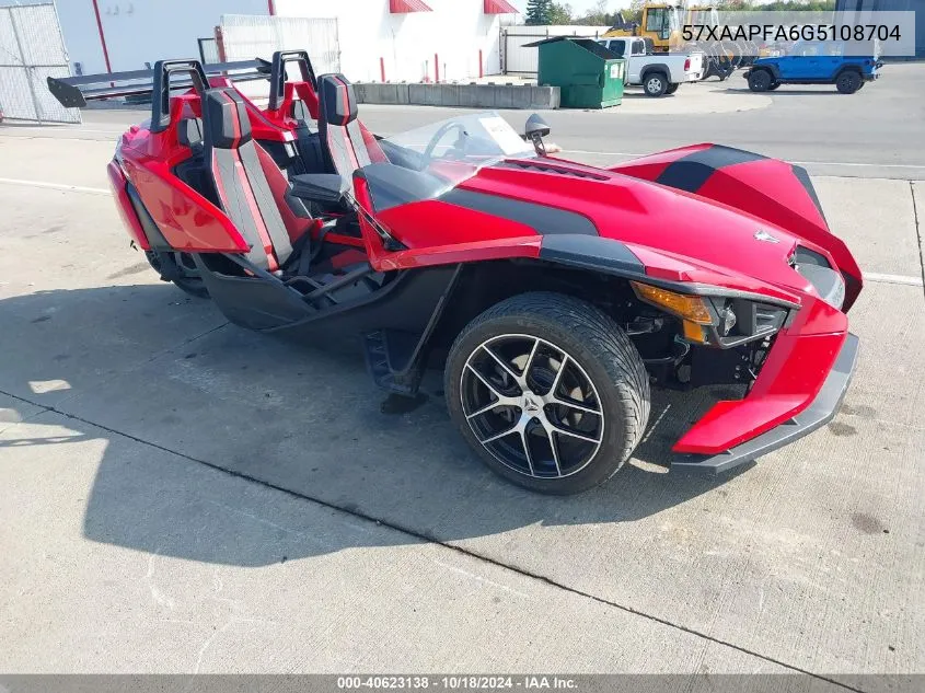 2016 Polaris Slingshot Sl VIN: 57XAAPFA6G5108704 Lot: 40623138