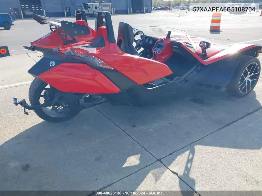 2016 Polaris Slingshot Sl VIN: 57XAAPFA6G5108704 Lot: 40623138