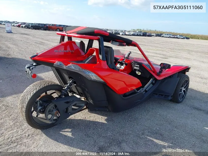 2016 Polaris Slingshot Sl VIN: 57XAAPFA3G5111060 Lot: 40873523