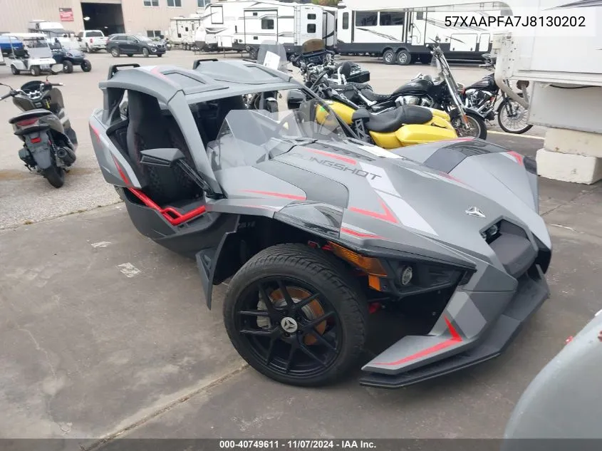 2018 Polaris Slingshot Sl VIN: 57XAAPFA7J8130202 Lot: 40749611