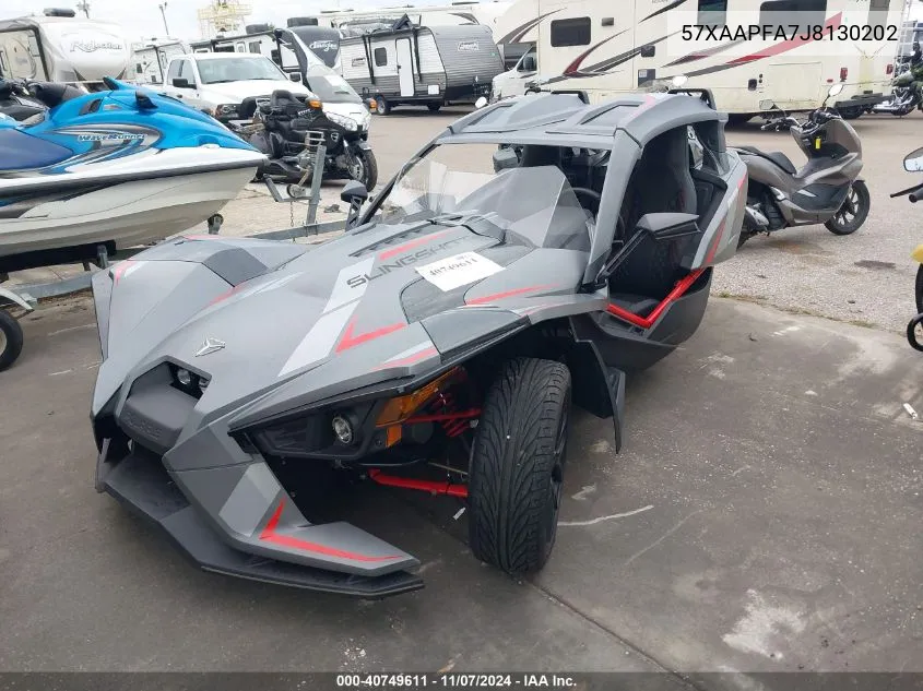 2018 Polaris Slingshot Sl VIN: 57XAAPFA7J8130202 Lot: 40749611