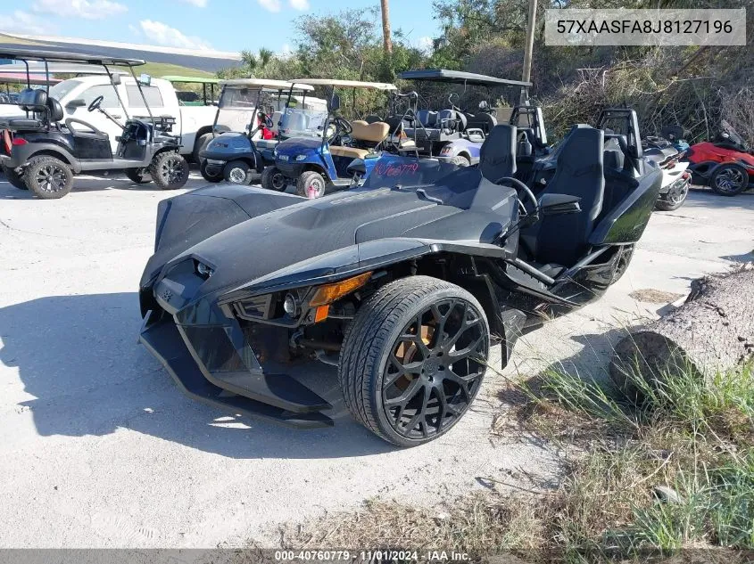 2018 Polaris Slingshot VIN: 57XAASFA8J8127196 Lot: 40760779