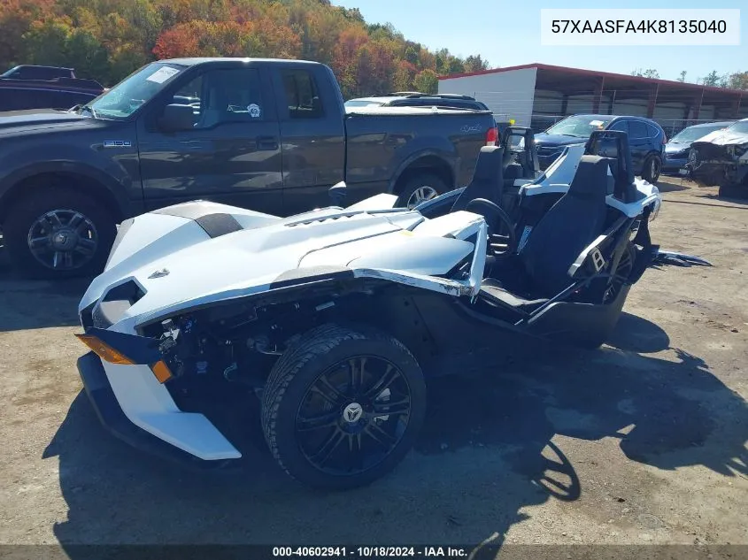 2019 Polaris Slingshot VIN: 57XAASFA4K8135040 Lot: 40602941