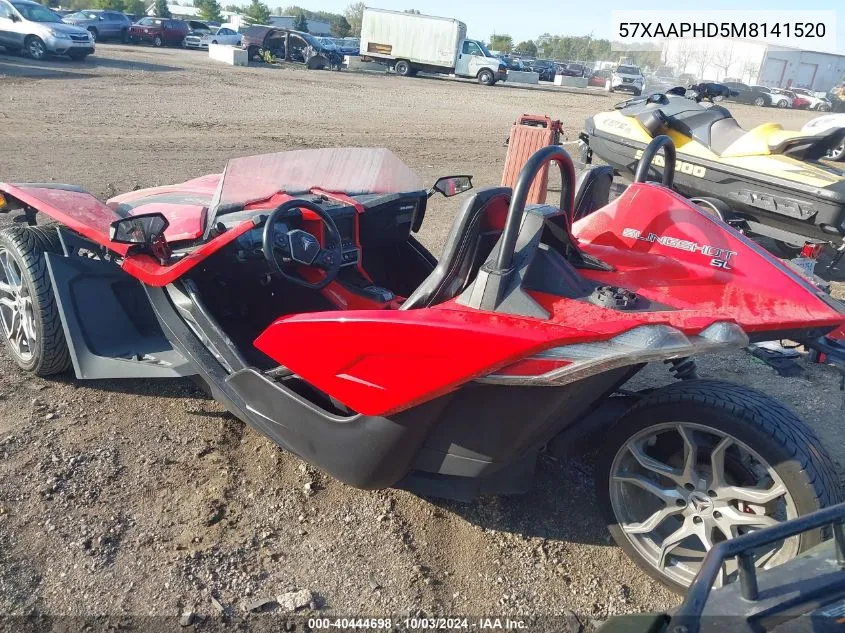 2021 Polaris Slingshot Sl VIN: 57XAAPHD5M8141520 Lot: 40444698