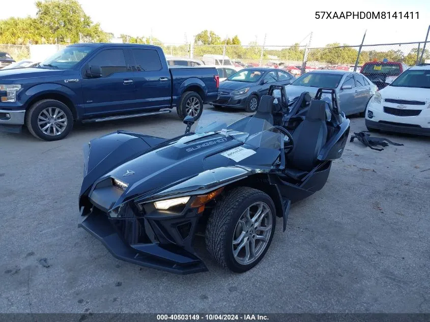 2021 Polaris Slingshot Sl VIN: 57XAAPHD0M8141411 Lot: 40503149