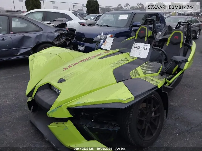 2021 Polaris Slingshot R/Le VIN: 57XAARHB3M8147441 Lot: 40537328