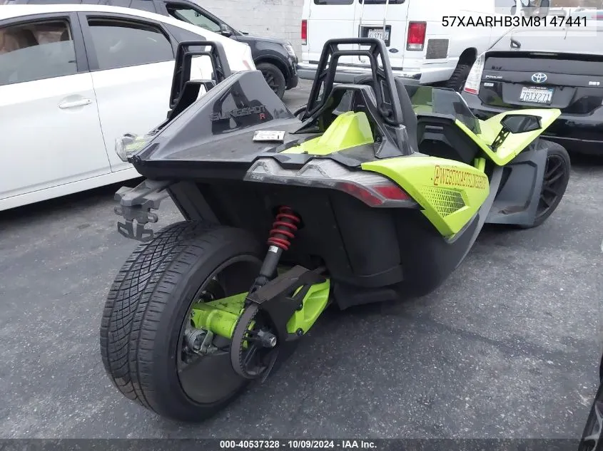 2021 Polaris Slingshot R/Le VIN: 57XAARHB3M8147441 Lot: 40537328