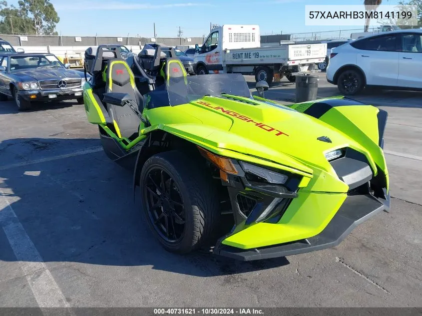 2021 Polaris Slingshot R/Le VIN: 57XAARHB3M8141199 Lot: 40731621